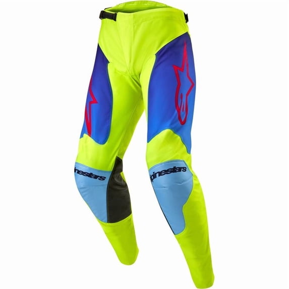 Alpinestars Racer Hoen Pants (40, Yellow Fluo/Blue Night/Navy)