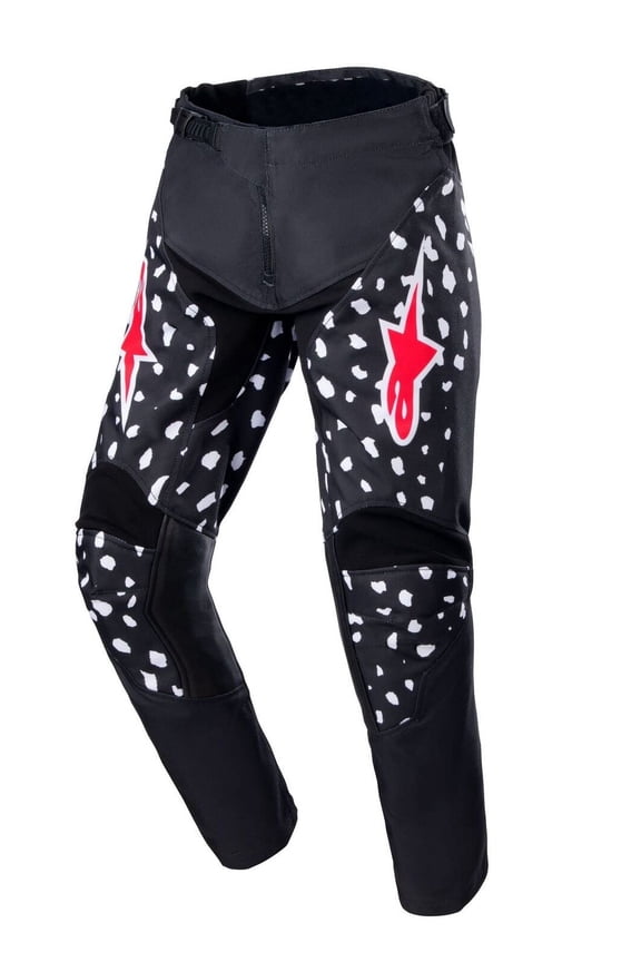3740523-1397-24: Youth Racer North Pants Black/Neon Red 24