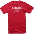 thumbnail image 1 of Alpinestars Ride 2.0 Mens Short Sleeve T-Shirt Red/White SM, 1 of 2