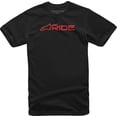 thumbnail image 1 of Alpinestars Ride 3.0 Mens Short Sleeve T-Shirt Black/Red MD, 1 of 2