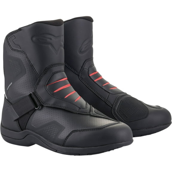 Alpinestars Ridge V2 Waterproof Mens Motorcycle Boots Black/Red 45 EUR