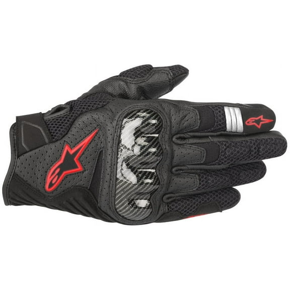 Alpinestars SMX-1 Air v2 Gloves - Black/Flo Red - Sm