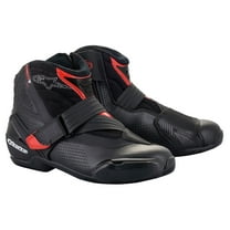 Alpinestars SMX-1 R V2 Mens Vented Leather Motorcycle Boots Black/Red 40 EUR