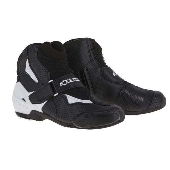 Alpinestars SMX-1 R Vented Mens Motorcycle Shoes Black/White 42 EUR