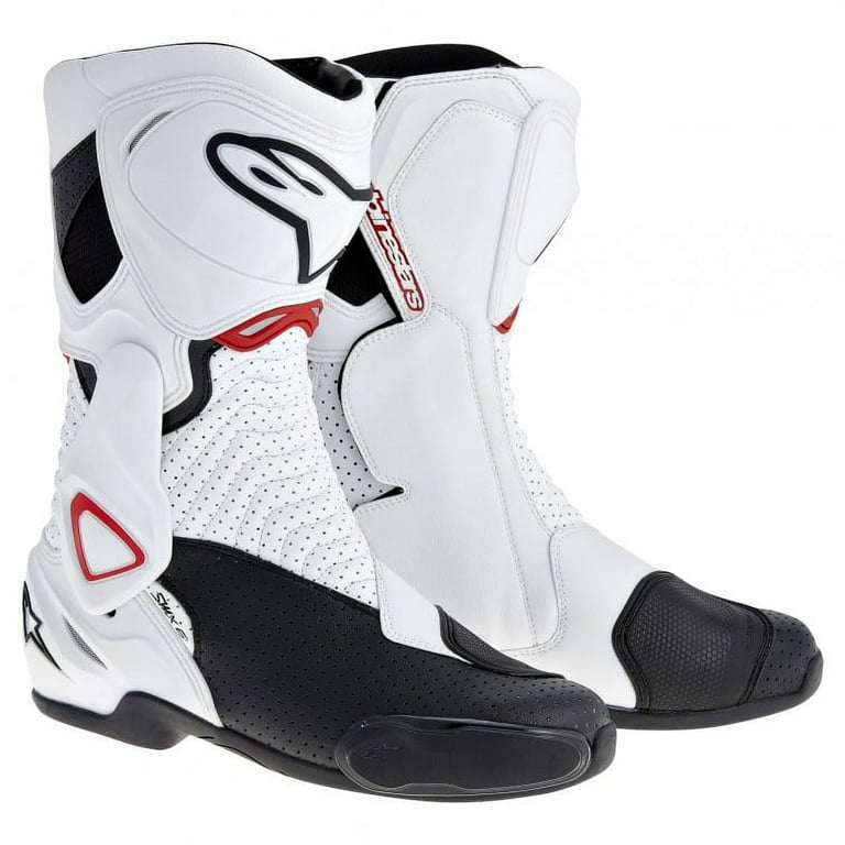 激安通販新作 Mens SMX-6 Alpinestars Racing White/Black/Red Boots バイクウェア・装備