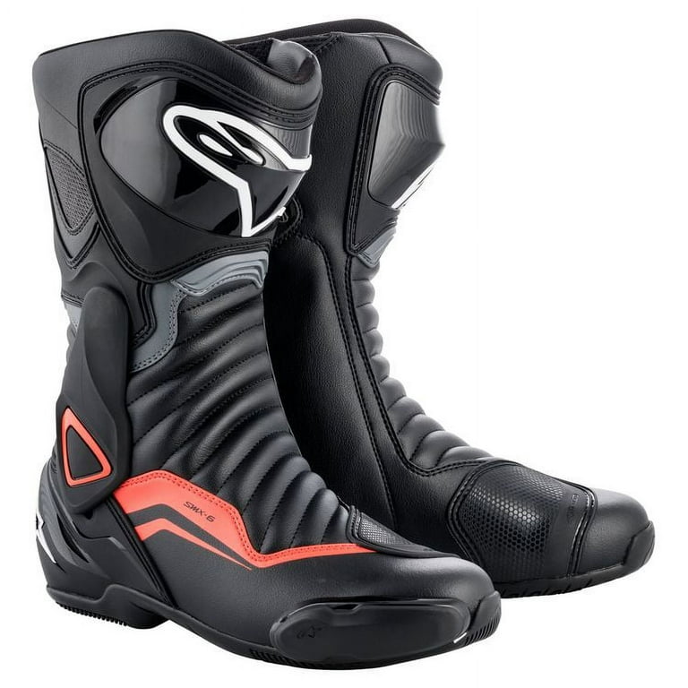 Alpinestars SMX-6 v2 Boots - Black/Gray/Red - EU 42 - Walmart.com