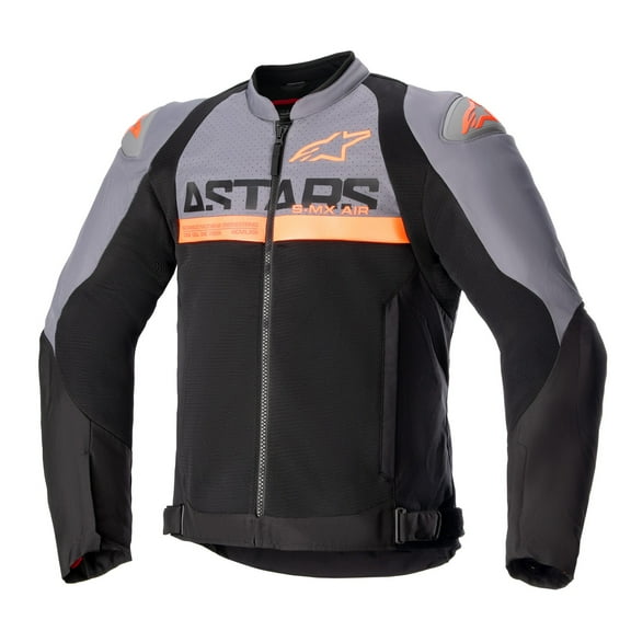 Alpinestars SMX Air Mens Textile Motorcycle Jacket Gray/Black/Orange 4XL