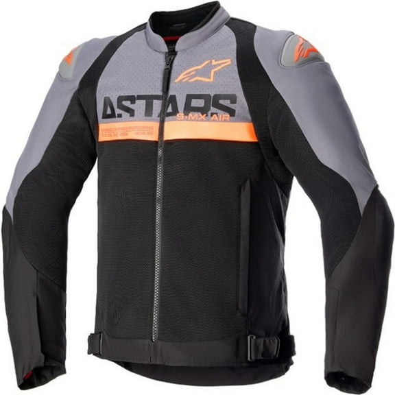 Alpinestars SMX Air Mens Textile Motorcycle Jacket Gray/Black/Orange LG