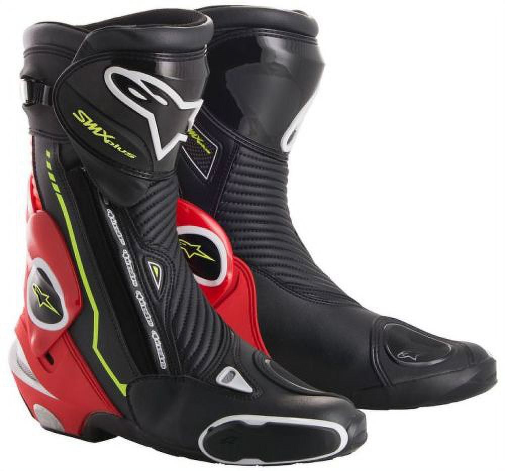 Alpinestars SMX Plus Vented Motorcycle Boots Black/ Red