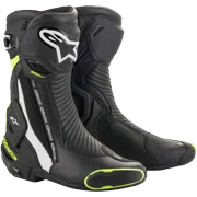 Alpinestars SMX Plus V2 Mens Motorcycle Boots Black/White/Fluo Yellow 42 EUR