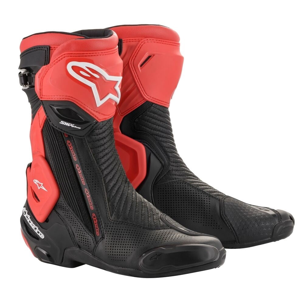 Alpinestars SMX Plus Vented Mens Motorcycle Boots Black Red 41 EUR Walmart
