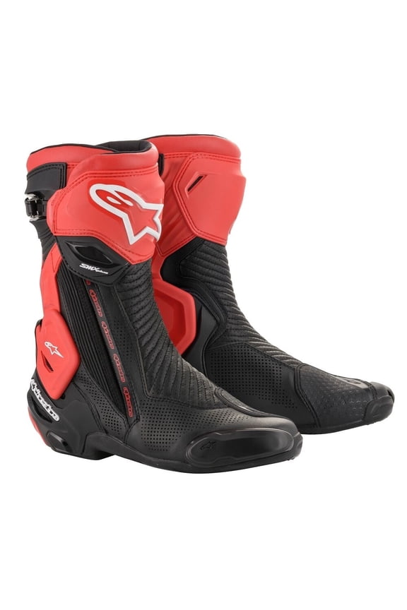 SMX-Plus V2 Vented Boots (9.5, Black/Red)