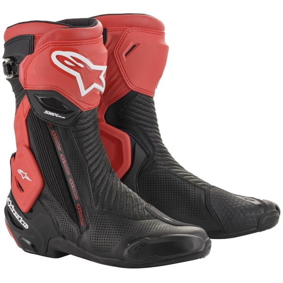 Alpinestars SMX Plus Vented Mens Motorcycle Boots Black/Red 46 EUR