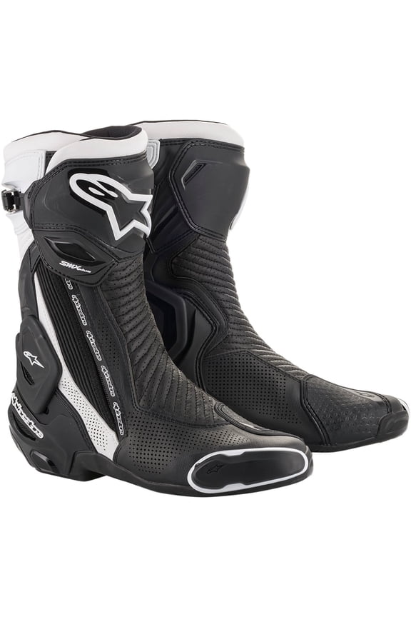 SMX Plus Vented Mens Motorcycle Boots Black/White 47 EUR