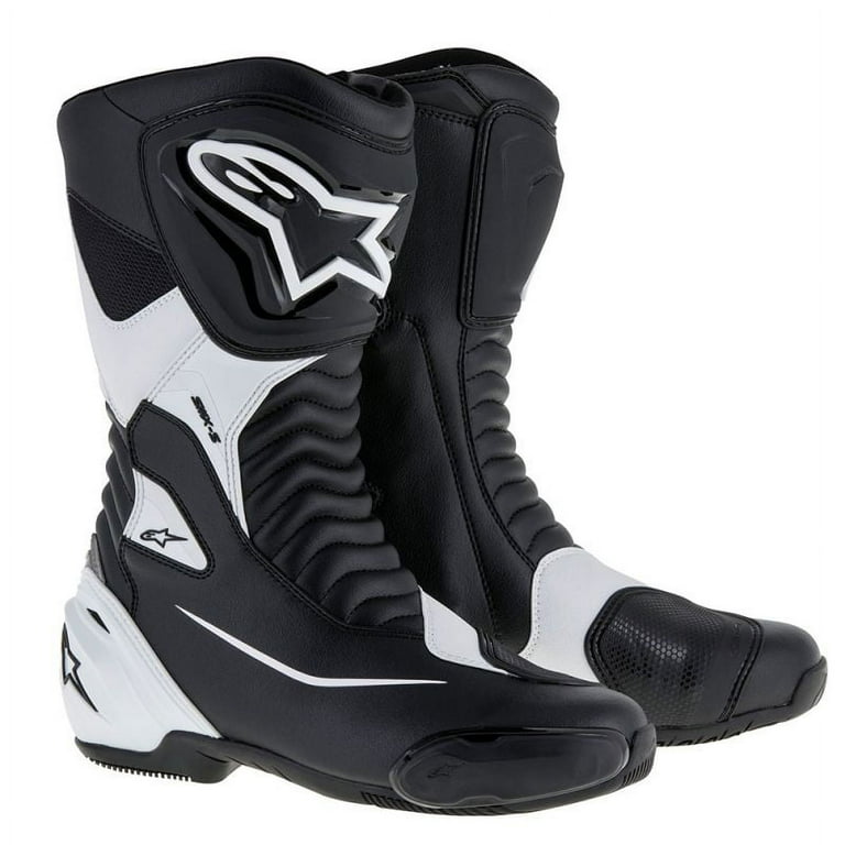 Alpinestars SMX-S Mens Motorcycle Boots Black/White 44 EUR