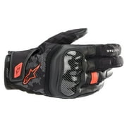 Alpinestars SMX-Z Drystar Mens Leather Motorcycle Gloves Black/Red 3XL