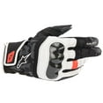 thumbnail image 1 of Alpinestars SMX-Z Drystar Mens Leather Motorcycle Gloves Black/White LG, 1 of 2