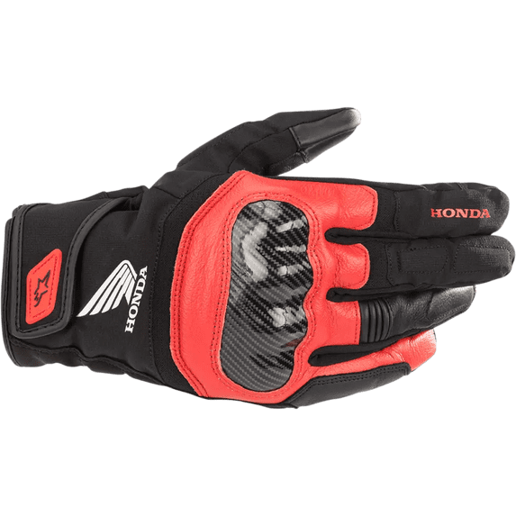 Alpinestars SMX-Z Honda Mens Waterproof Motorcycle Gloves Black/Red SM