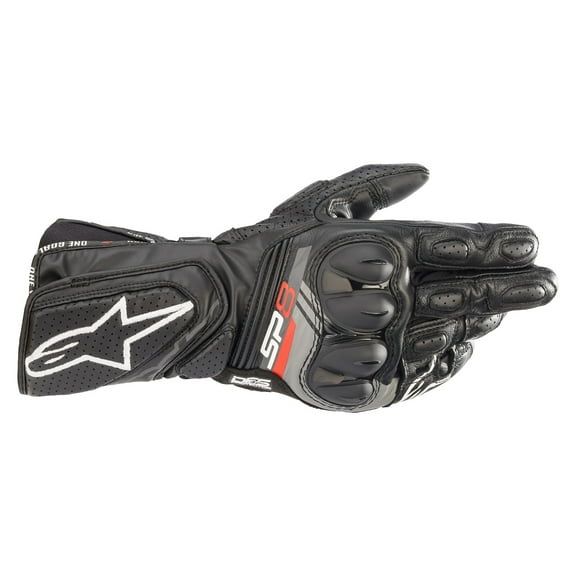 Alpinestars SP-8 V3 Mens Leather Motorcycle Gloves Black MD