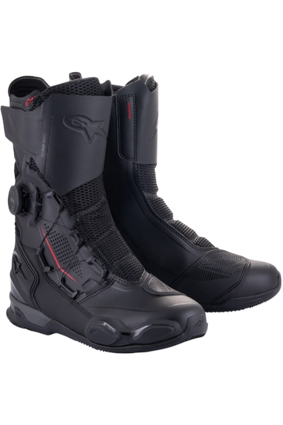 SP-X Boa Mens Motorcycle Boots Black/Black 44 EUR