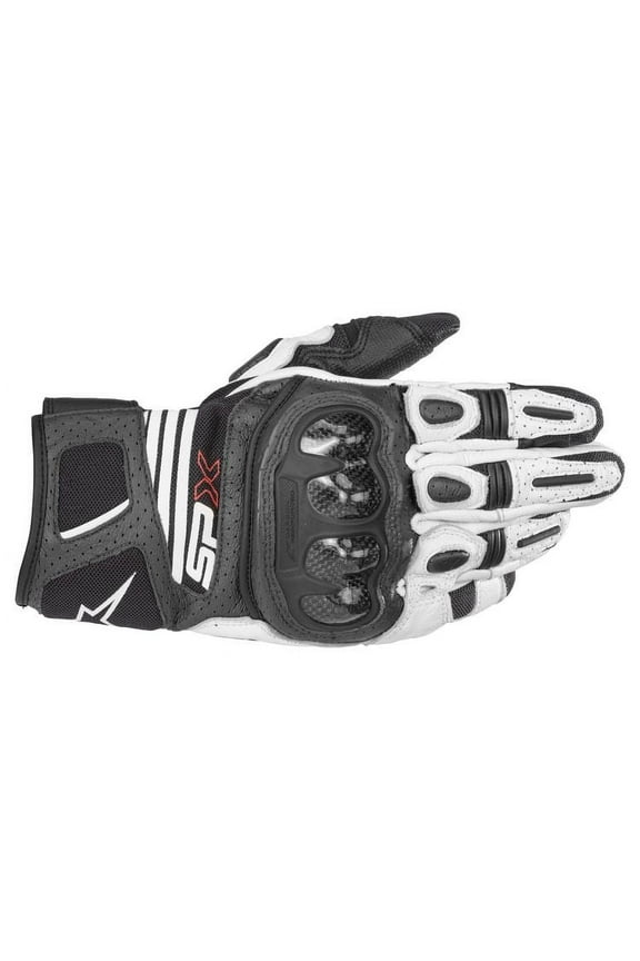 SP-X Air Carbon V2 Mens Leather Gloves Black/White 3XL