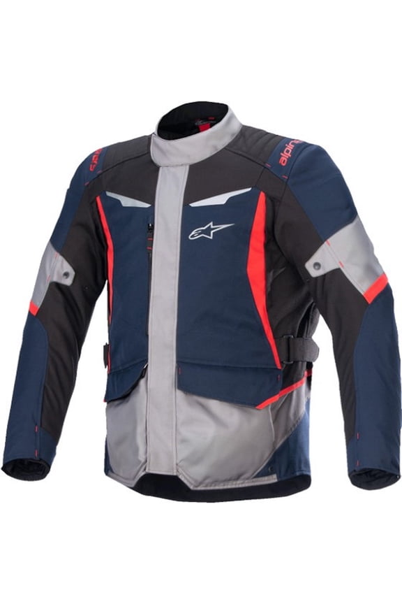 ST-1 Waterproof Men's Street Motorcycle Jackets - Blue/Black/Red / Medium