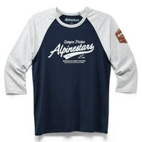 Alpinestars Script Mens Long Sleeve T-Shirt Gray Heather/Navy XL