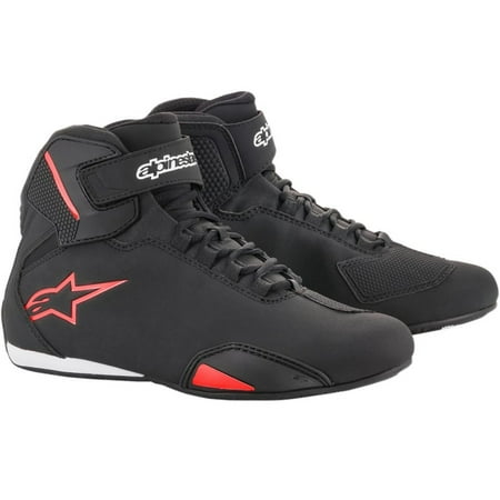 Alpinestars Mens Sektor Black/White/Red Shoe-7.5