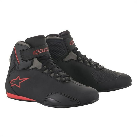 Alpinestars Sektor Mens Motorcycle Riding Shoes Black/Gray/Red 7 USA