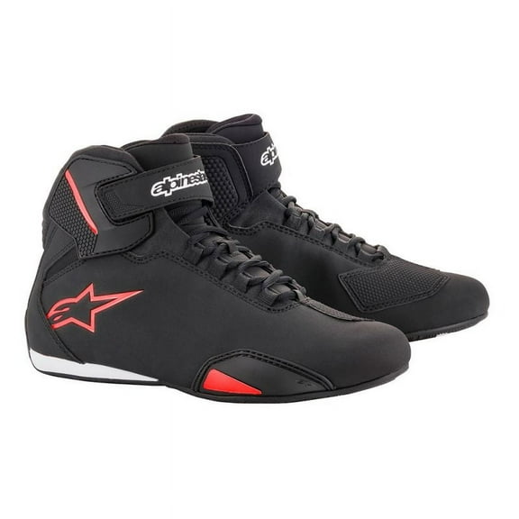 Alpinestars Sektor Mens Motorcycle Riding Shoes Black/Red 11.5 USA