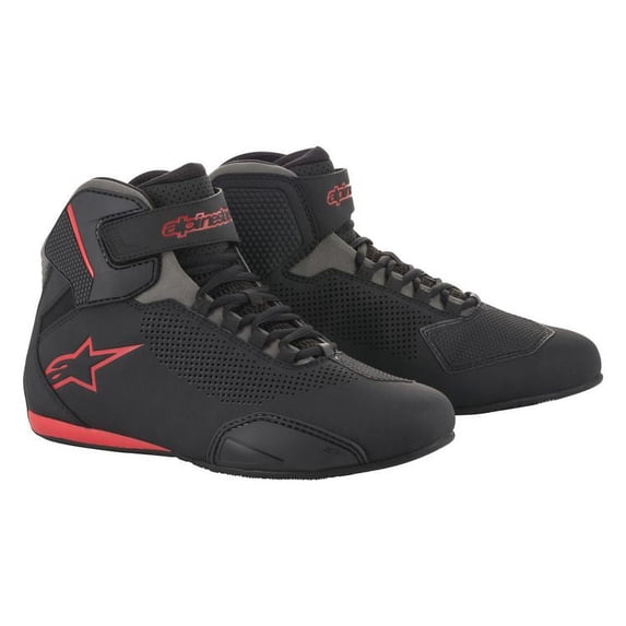 Alpinestars Sektor Vented Shoes - Black/Gray/Red - US 10