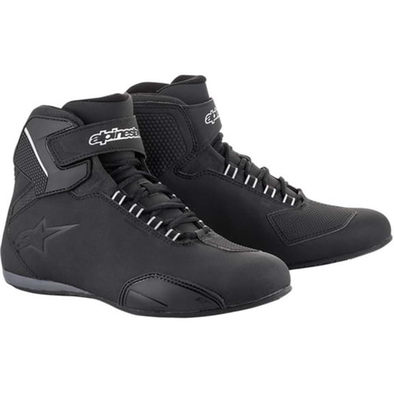 Alpinestars Sektor Waterproof Mens Motorcycle Shoes Black 8.5 USA