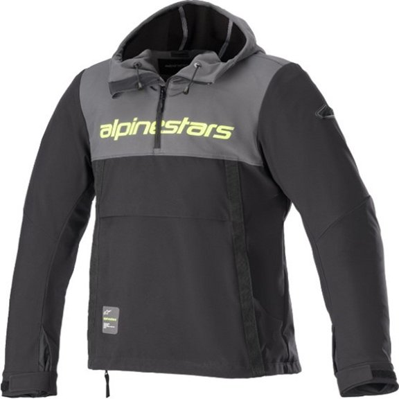 Alpinestars Sherpa Mens Textile Motorcycle Jacket Gray/Yellow MD