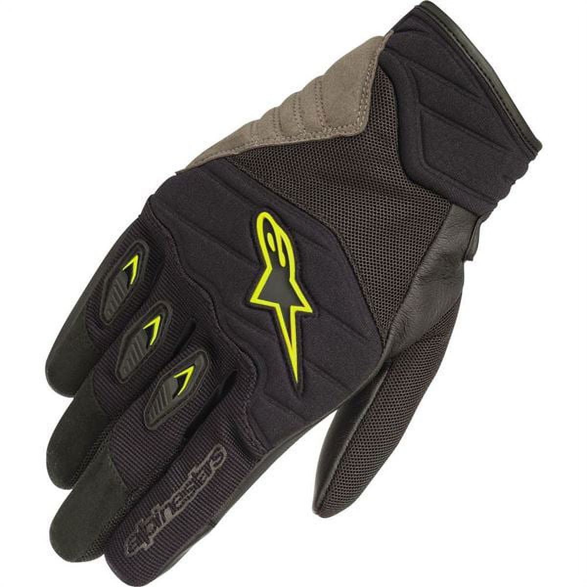 Alpinestars Shore Motorcycle Summer Gloves Black/Yellow Fluo LG
