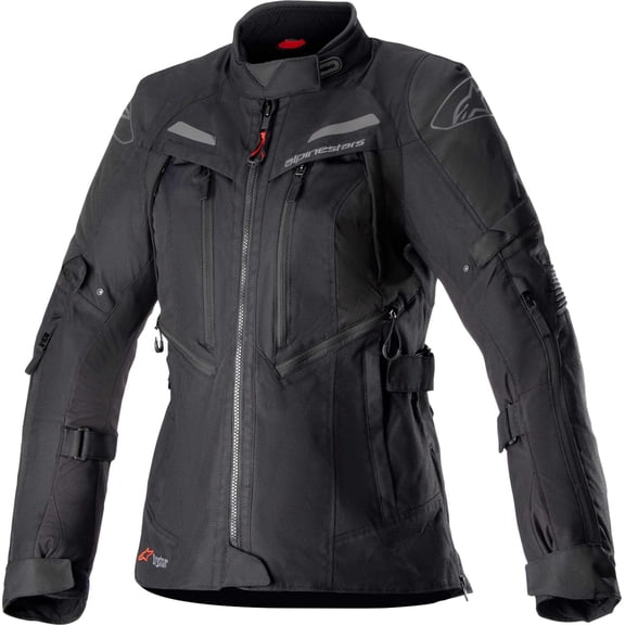 Alpinestars Stella Bogota Pro Womens Drystar Motorcycle Jacket Black/Black SM