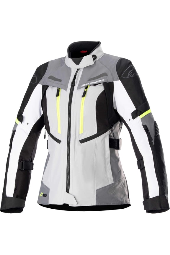 Stella Bogota Pro Womens Drystar Motorcycle Jacket Gray/Yellow XL