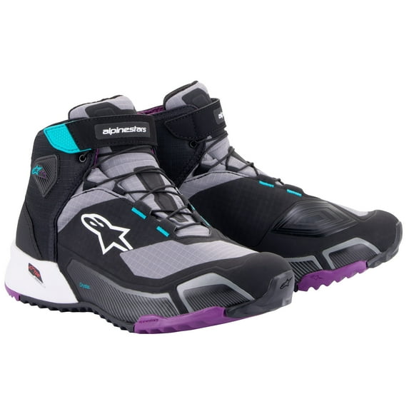 Alpinestars Stella CR-X Womens Drystar Motorcycle Shoes Black/Gray 6.5 USA