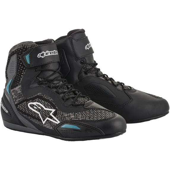 Alpinestars Stella Faster-3 Rideknit Womens Shoes Black/Teal 5 USA