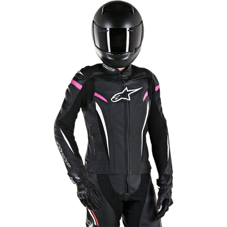 Alpinestars Stella ジャケット ブラック/ホワイト/ピンク 3210120-1239-fr_stella-t-sps-