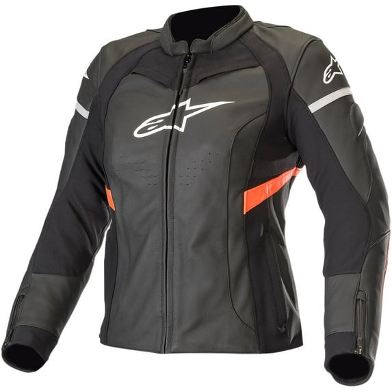 Alpinestars Stella Kira Womens Leather Jacket Black/Red 42 EUR
