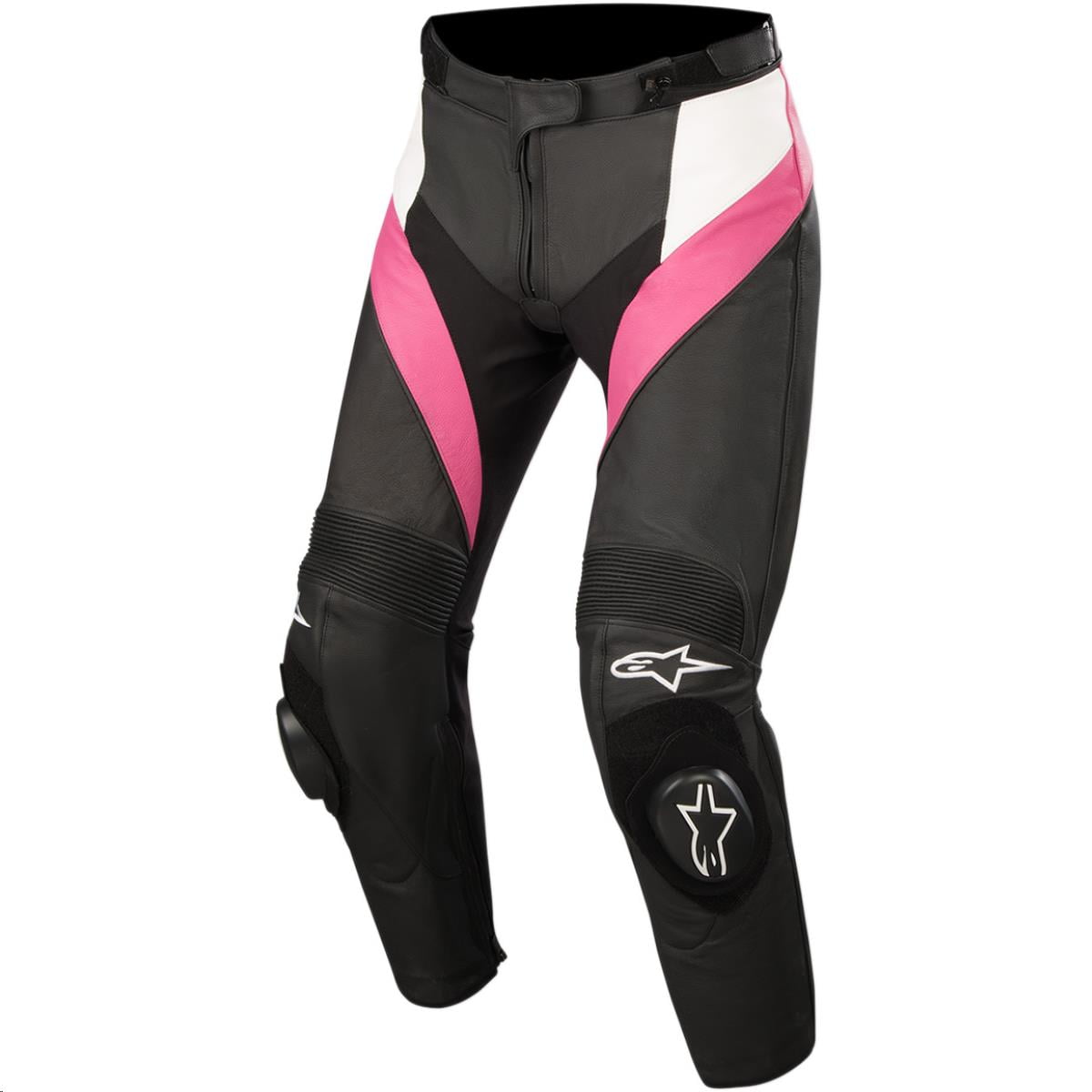 Alpinestars Stella Missile Womens Leather Pants 28 Black White Fuchsia