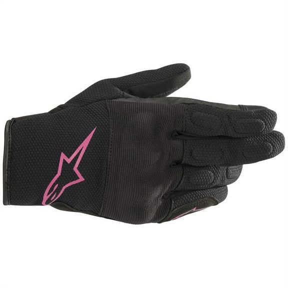 Alpinestars Stella S-Max Womens Drystar Motorcycle Gloves Black/Fuchsia XL