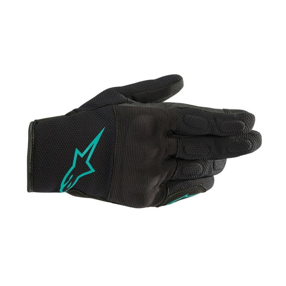 Alpinestars Stella S-Max Womens Drystar Motorcycle Gloves Black/Teal XL