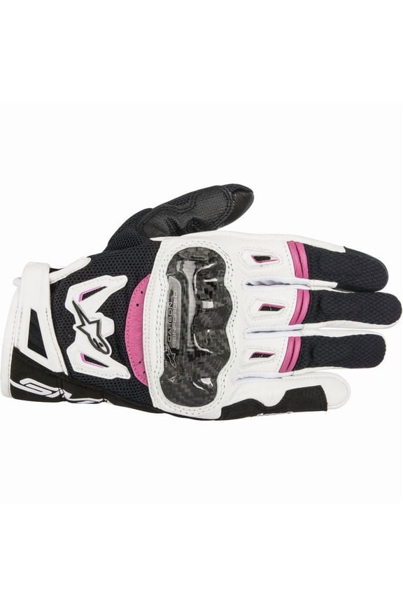 Stella SMX-2 Air Carbon v2 Gloves - Black/White/Pink - MD