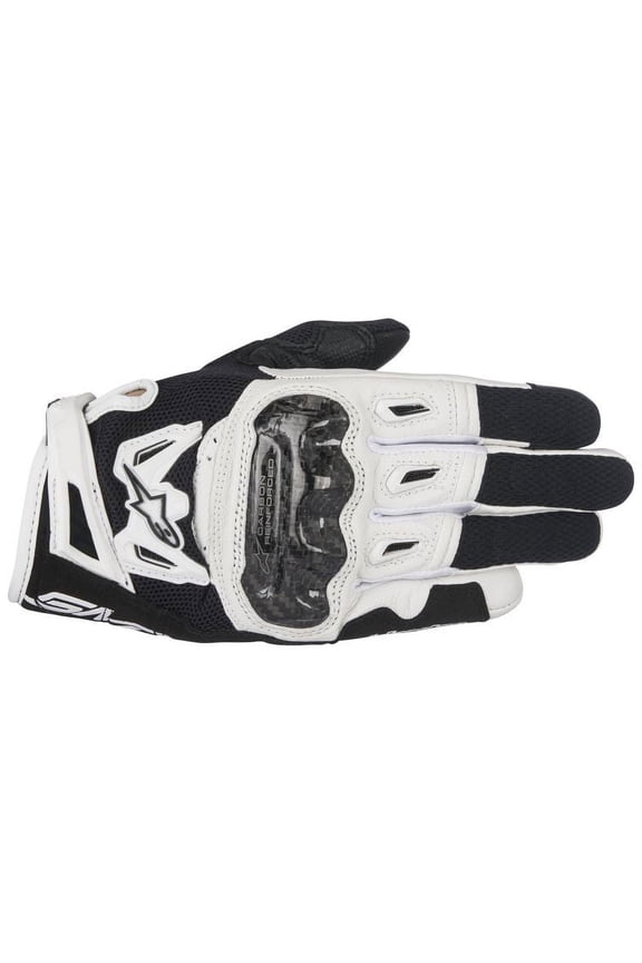 Stella SMX2 Air Carbon V2 Womens Short Gloves Black/White XS