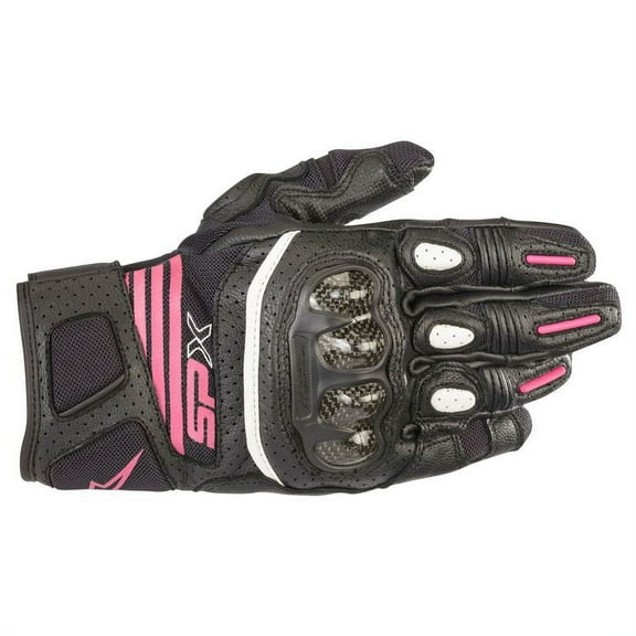 Alpinestars Stella SP-X Air Carbon V2 Womens Leather Gloves Black/Fuchsia XL