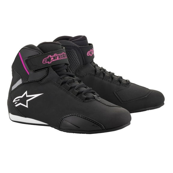 Alpinestars Women’s Stella Sektor Black and Fuchsia Riding Shoes 6