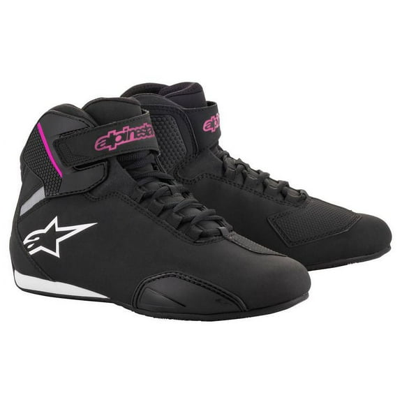 Alpinestars Stella Sektor Womens Motorcycle Shoes Black/Pink 7.5 USA