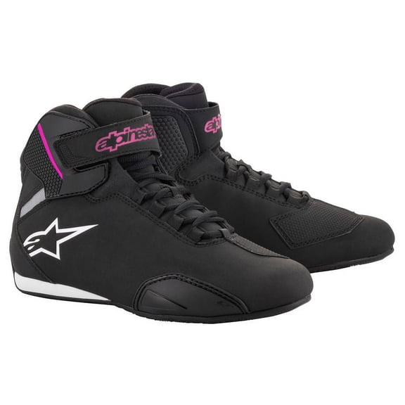 Alpinestars Stella Sektor Womens Motorcycle Shoes Black/Pink 8.5 USA