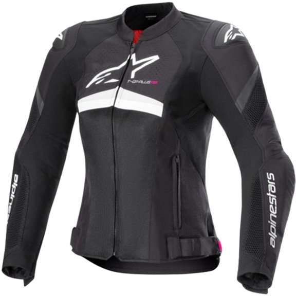 Alpinestars Stella T-GP Plus R v4 Airflow Women's Street Motorcycle Jackets - Black/White / Large